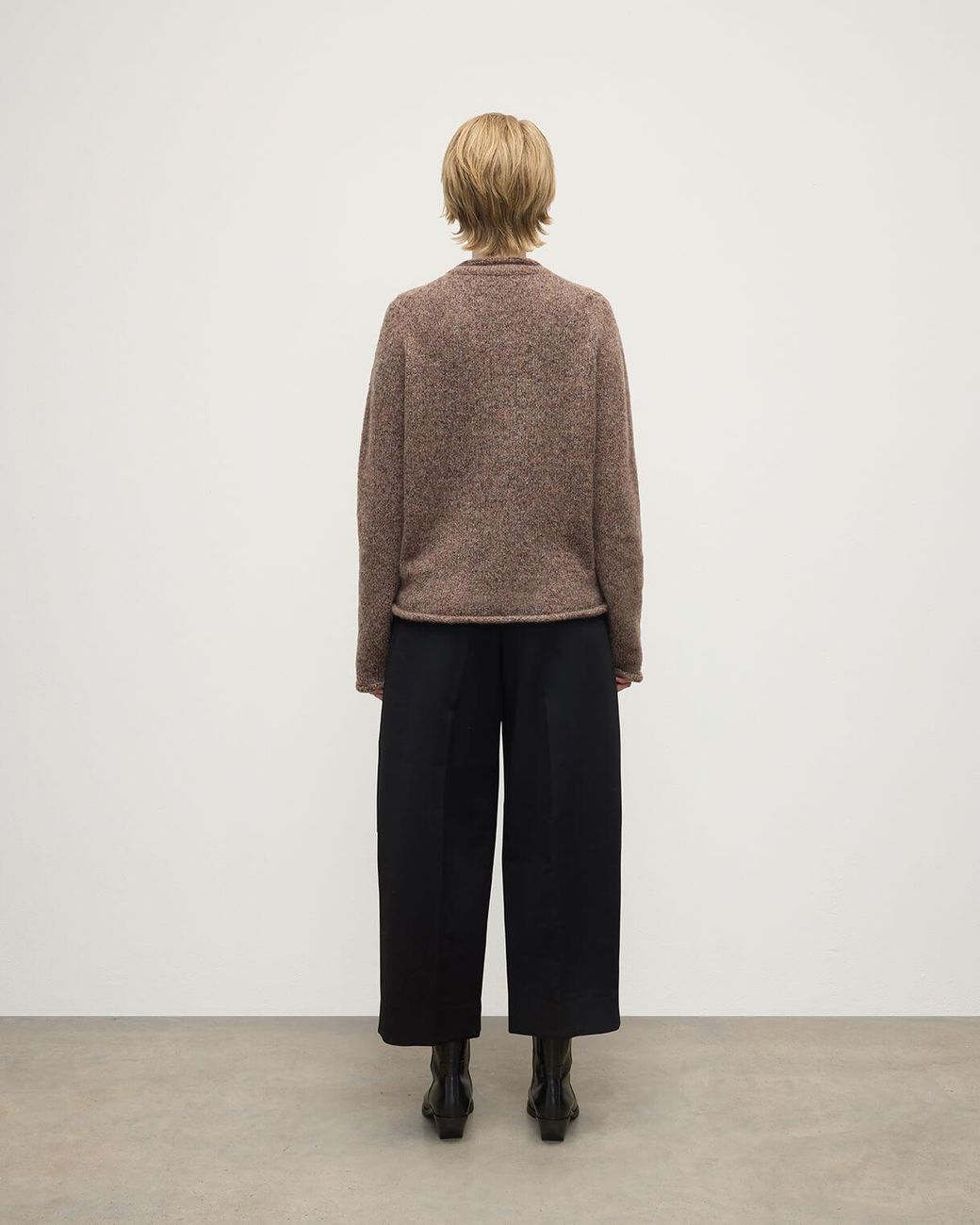 Johnstons Natural Brushed Cashmere-Silk Jumper