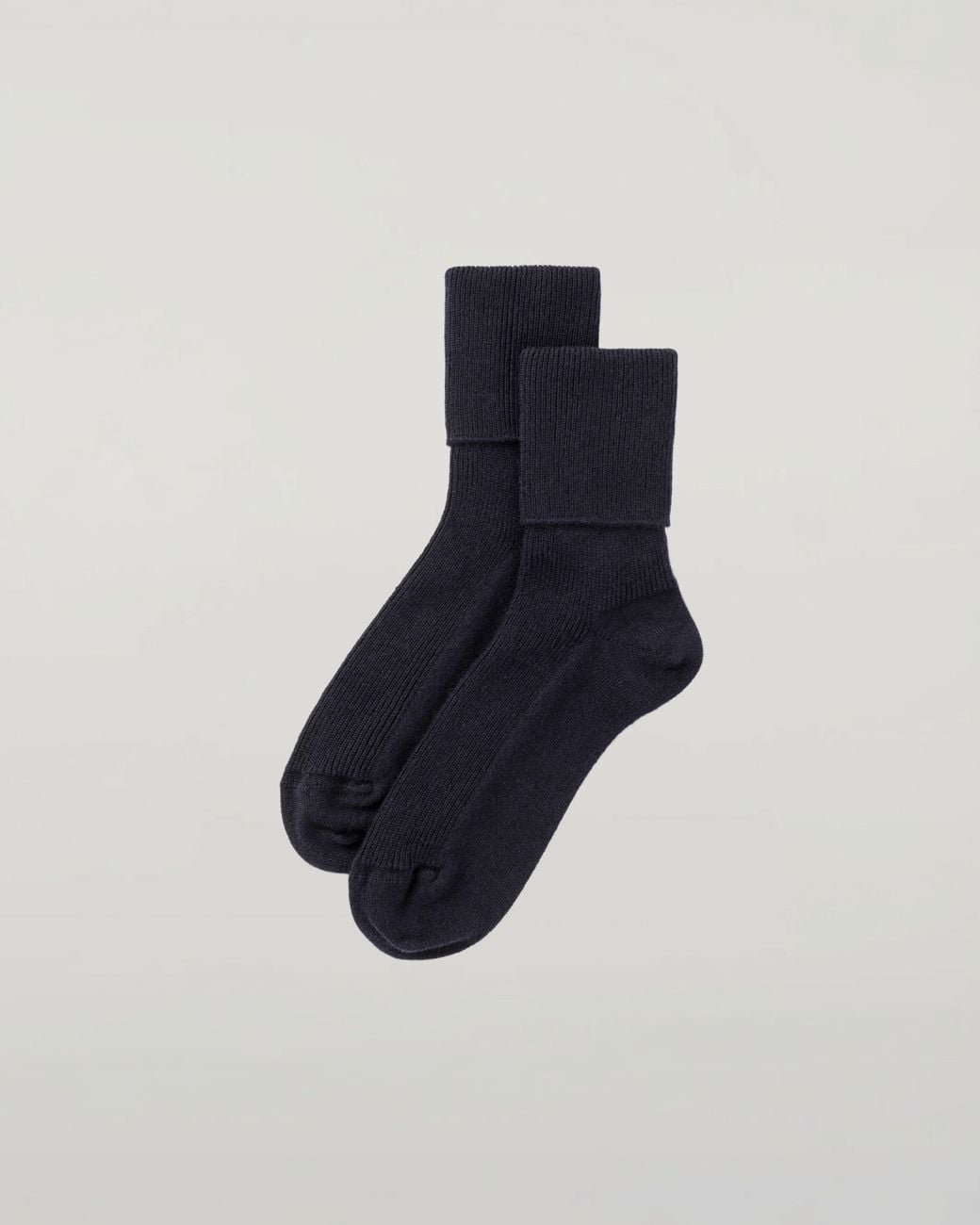Johnstons Blue Dark Cashmere Socks