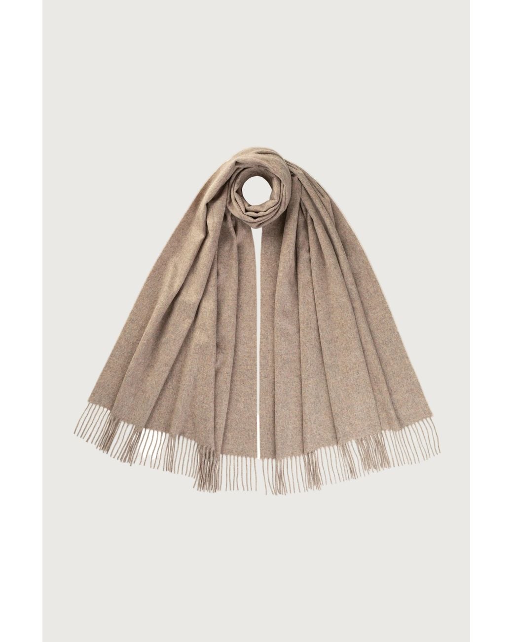 Johnstons Brown Light Cashmere Stole