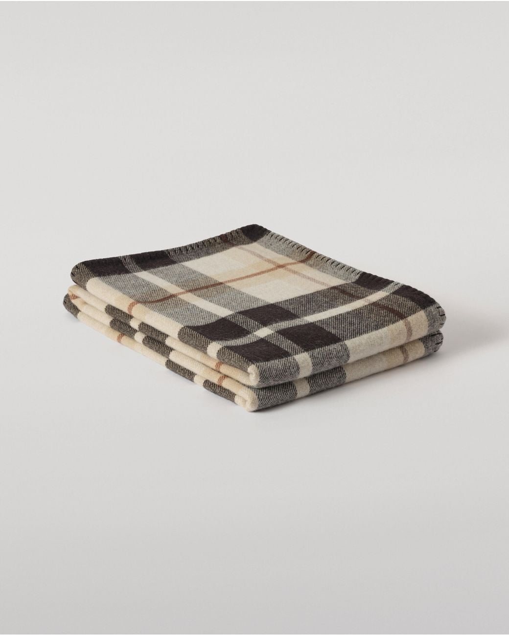 Johnstons Gray Double Face & Wool Throw