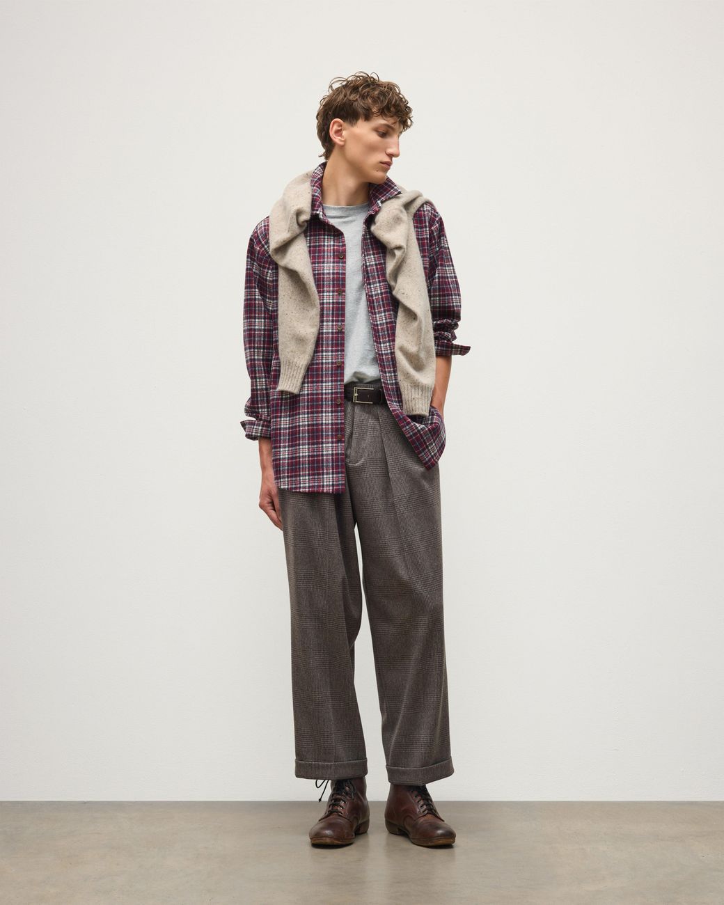 Johnstons Multicolor Capercaillie Plaid Overshirt