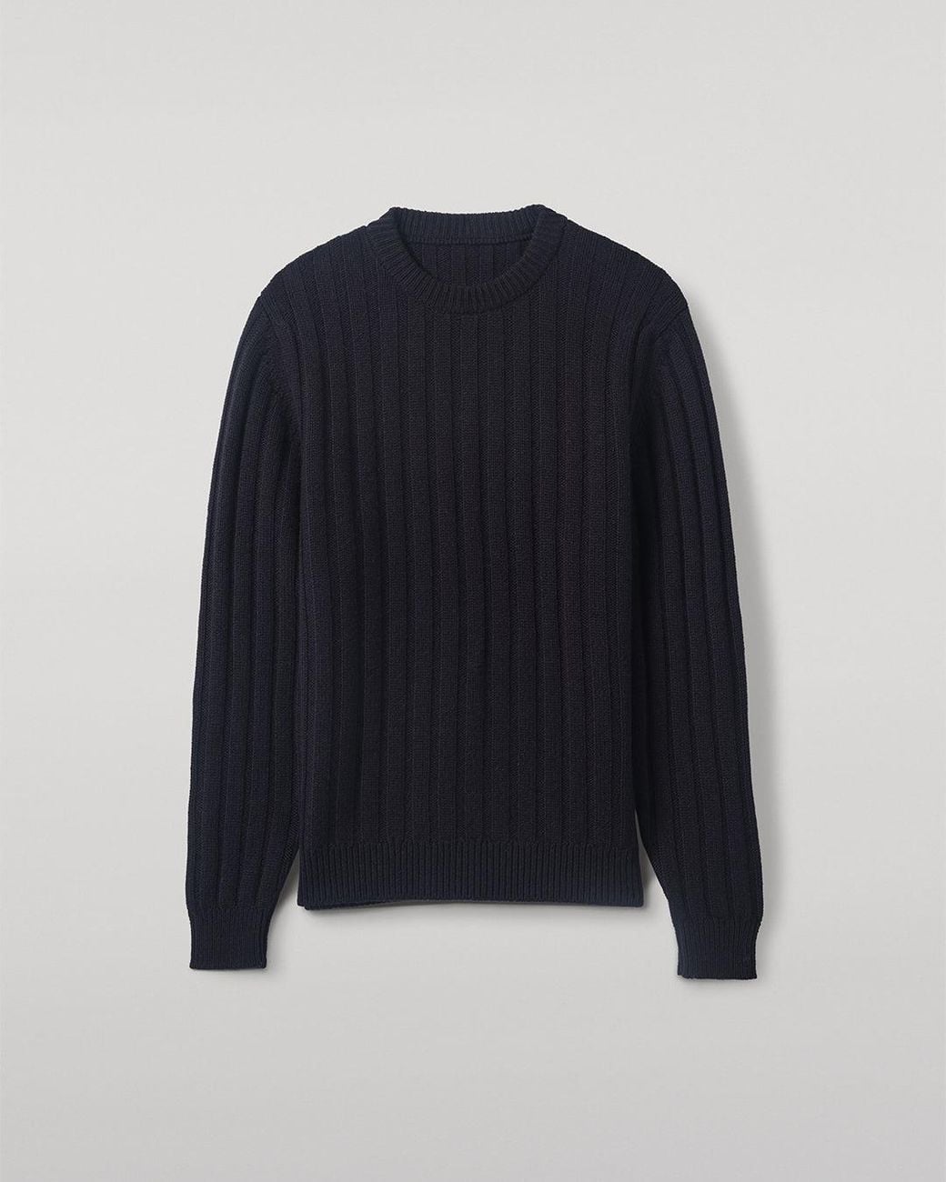 Johnstons Blue Peel Dark Cashmere Jumper for men