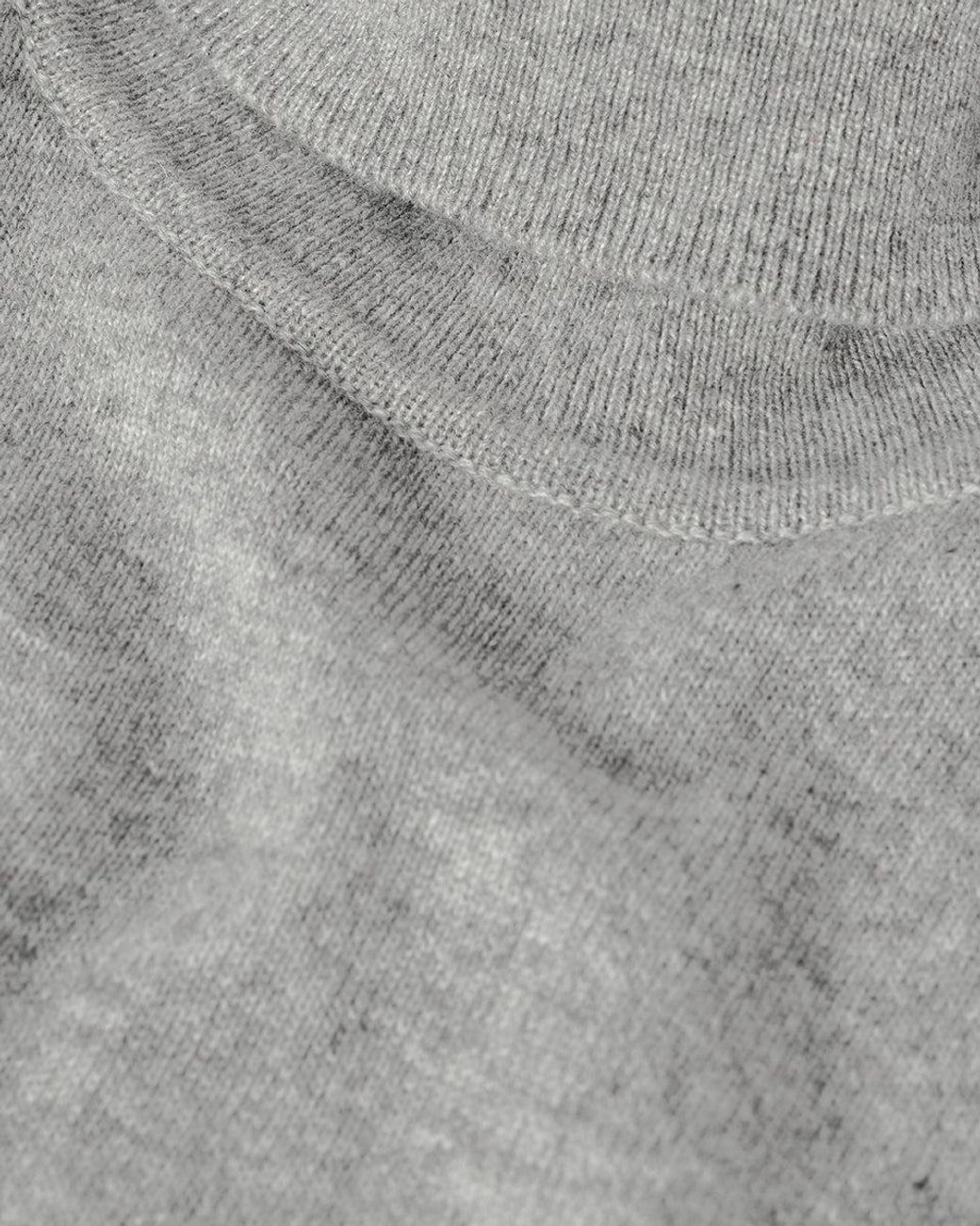 Johnstons Gray Cashmere Light Roll Neck Jumper