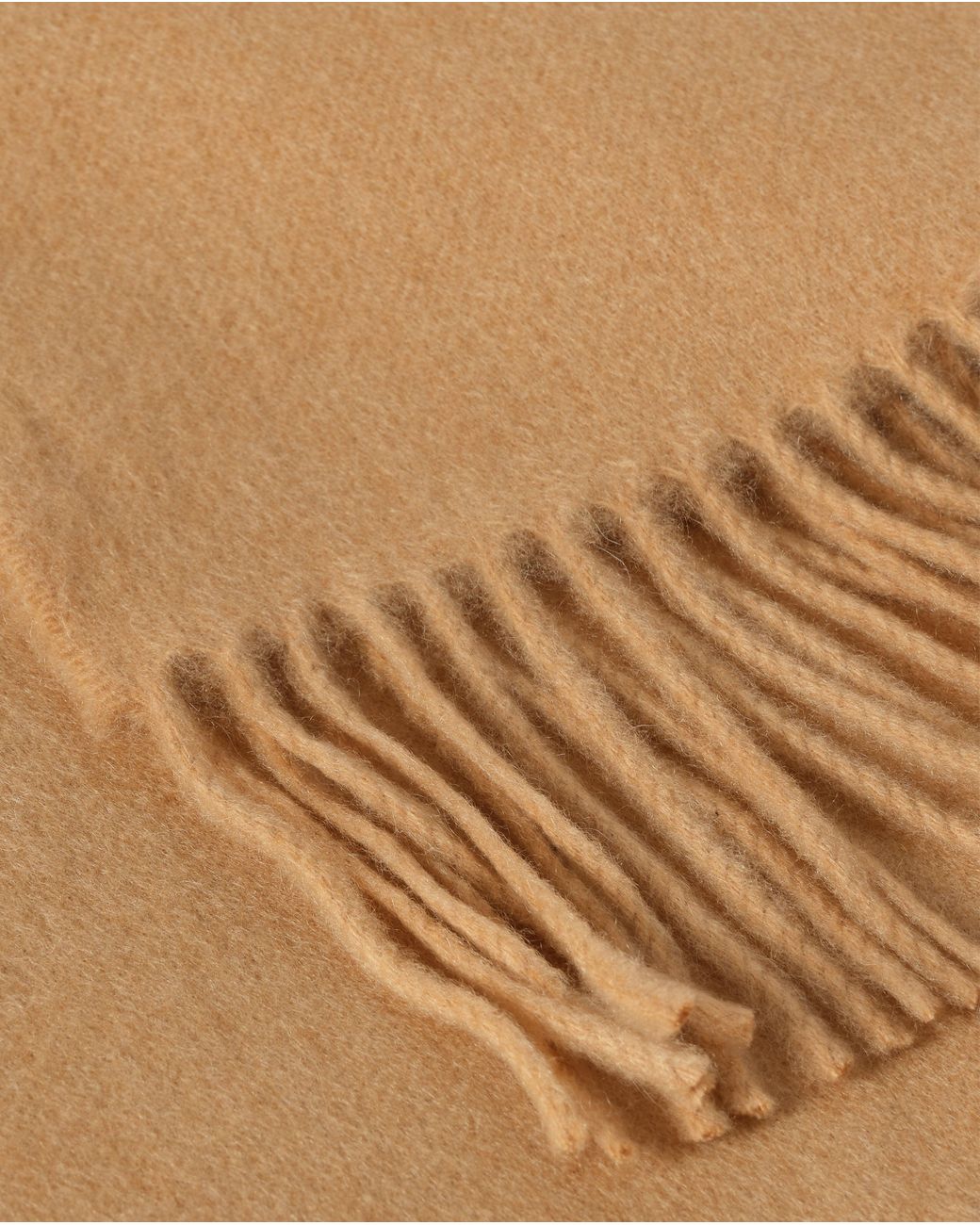 Johnstons Brown Plain Camel Cashmere Throw