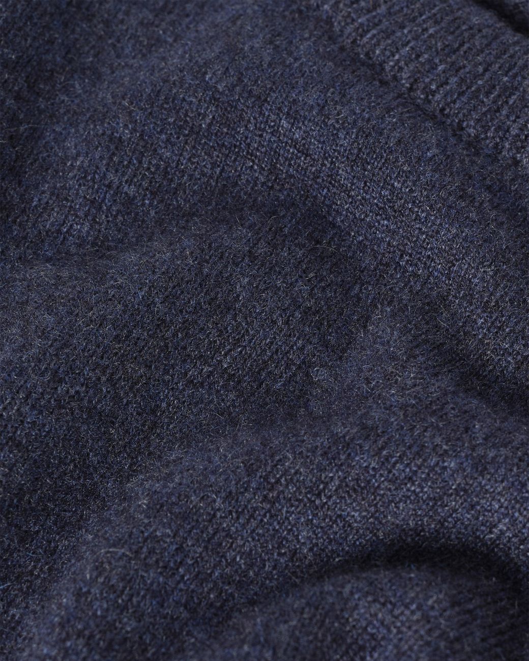 Johnstons Blue Rory Classic Cashmere Crew Jumper for men