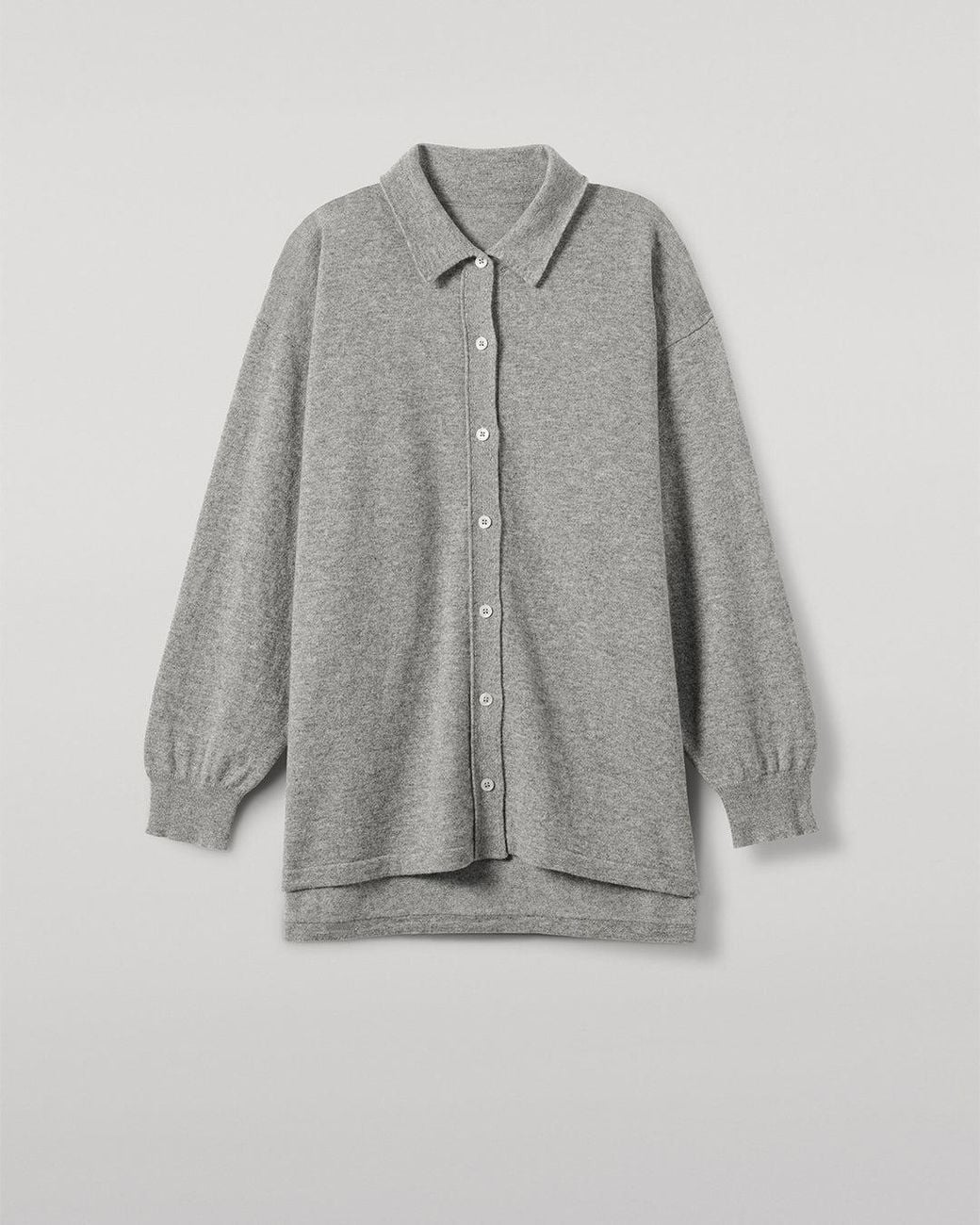 Johnstons Blue Munro Light Cashmere Shirt