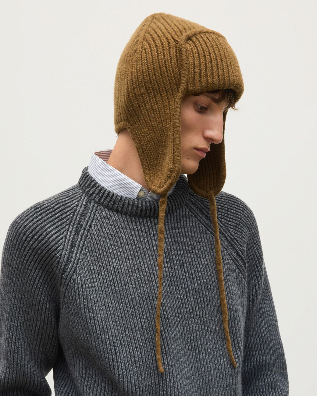 Johnstons Green Dewar Cashmere Deer Stalker Beanie