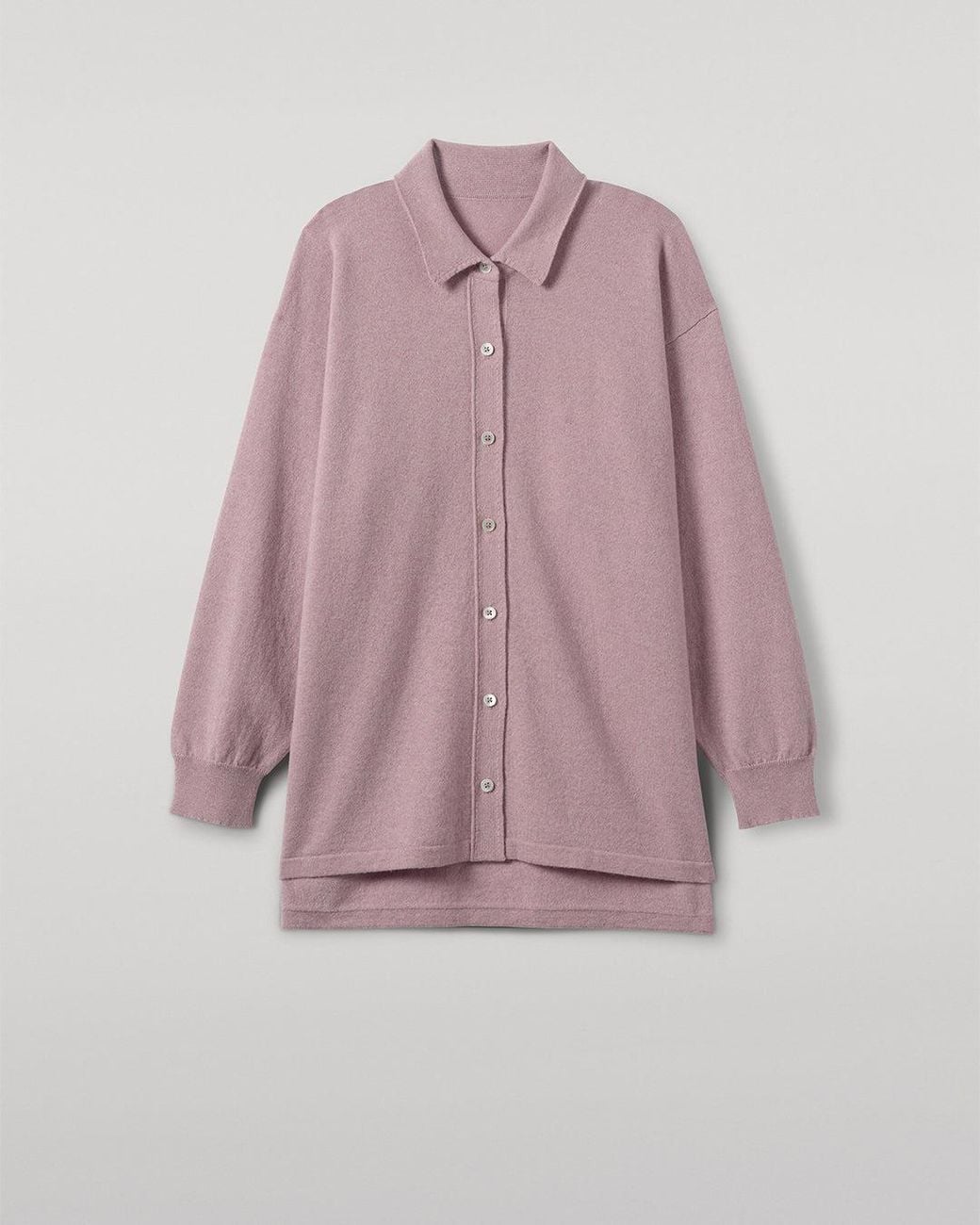 Johnstons Pink Munro Light Cashmere Shirt