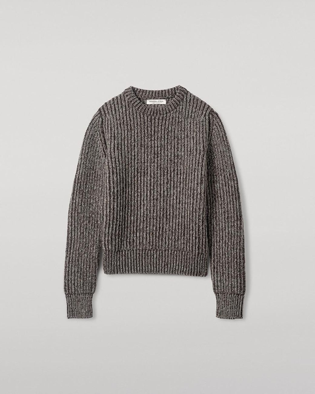 Johnstons Brown High Neck Donegal Cashmere Jumper