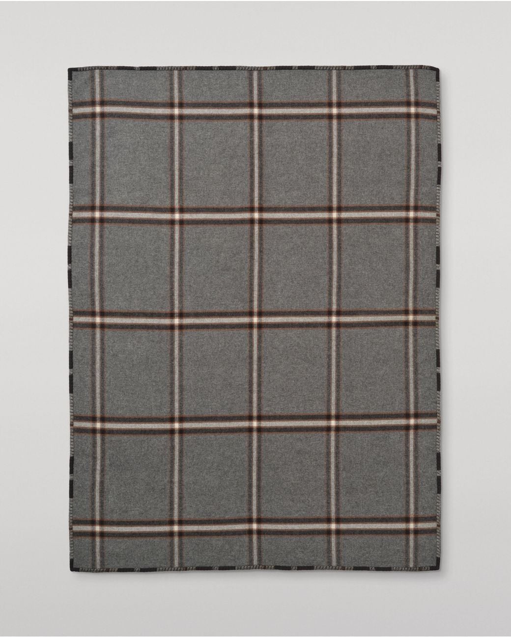 Johnstons Gray Double Face & Wool Throw