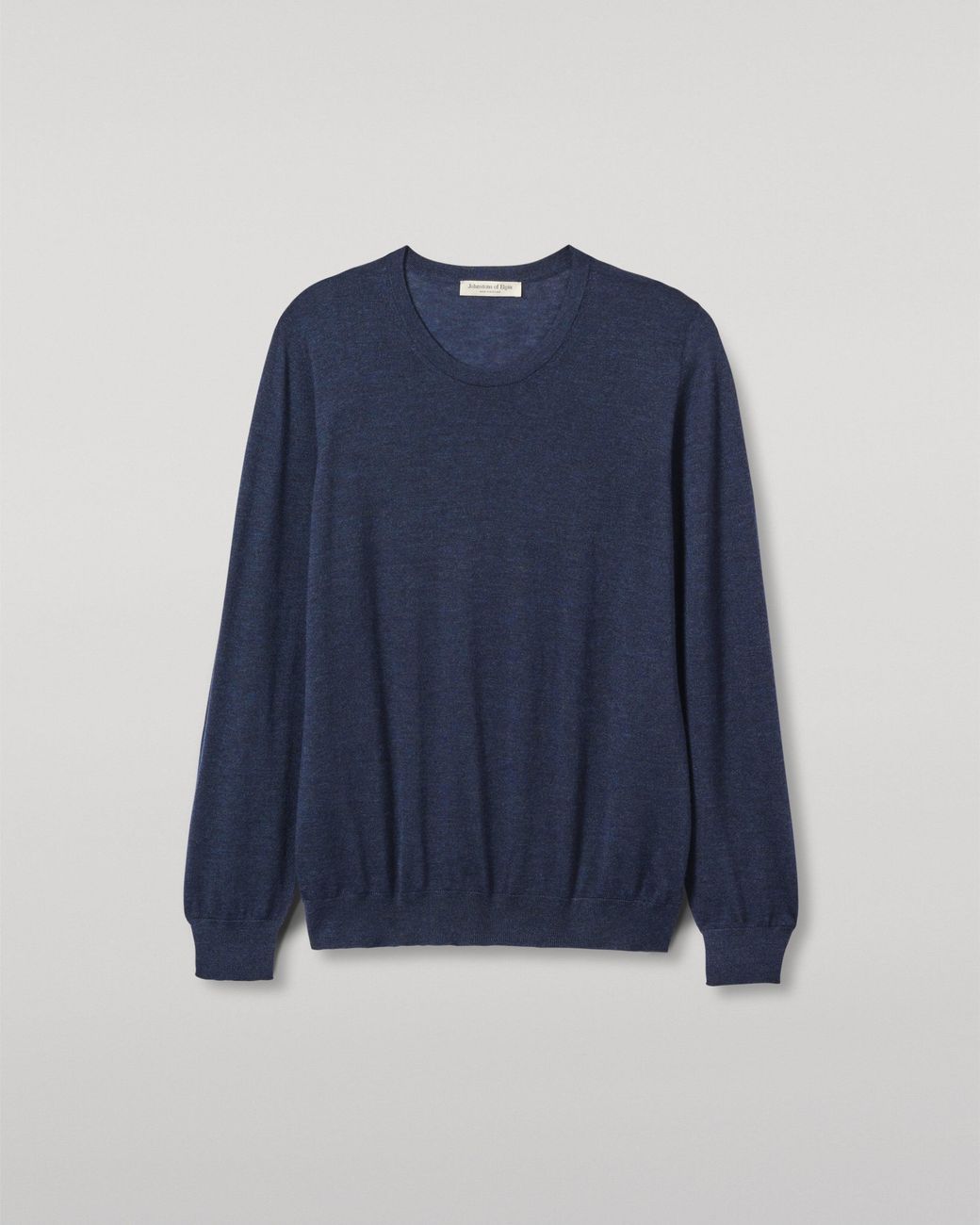 Johnstons Blue Fin Superfine Cashmere Jumper for men