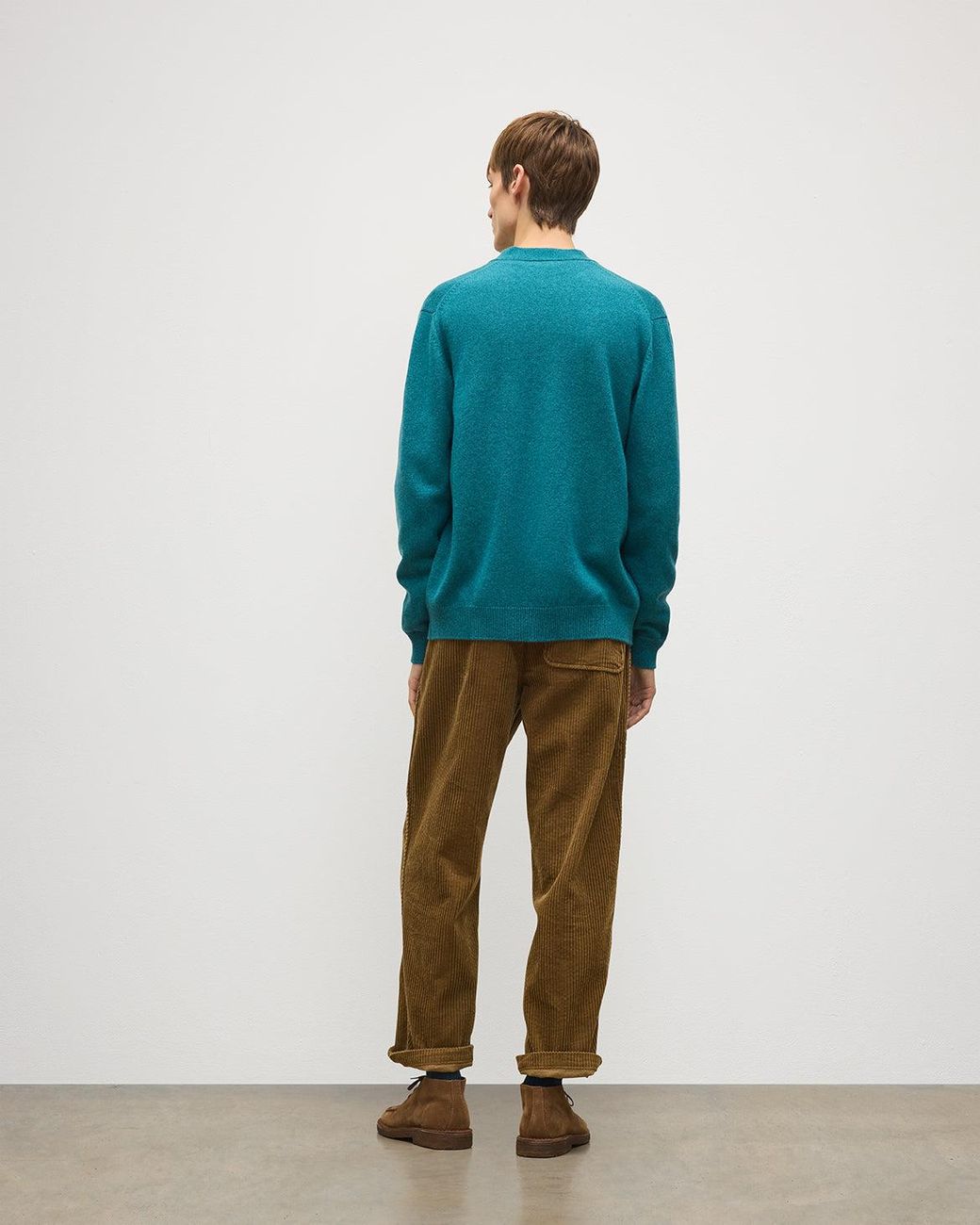Johnstons Blue Redpath Cashmere Cardigan for men