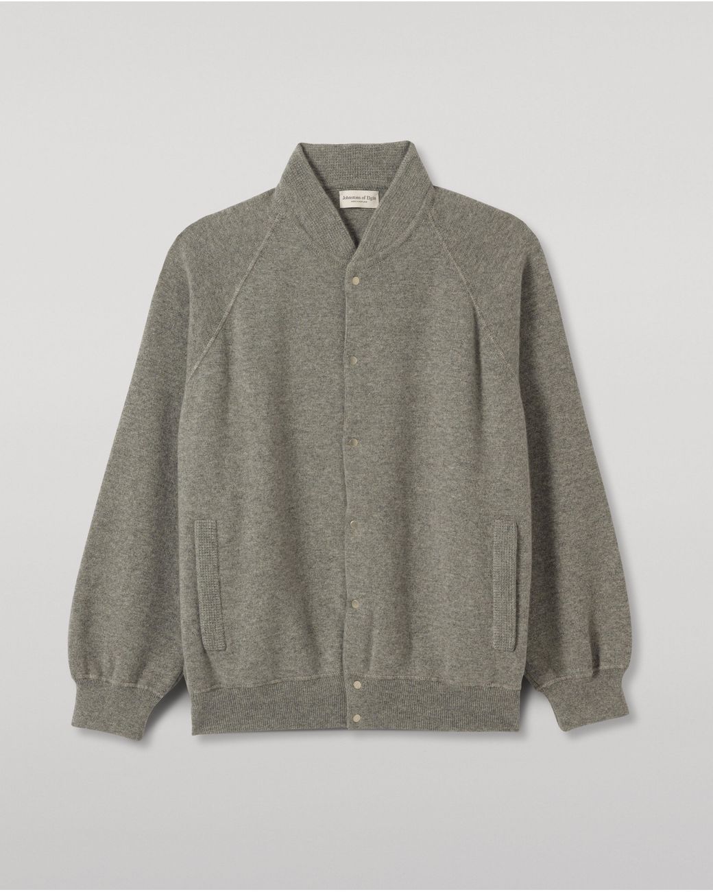 Johnstons Gray Keppie Cashmere Bomber Jacket for men