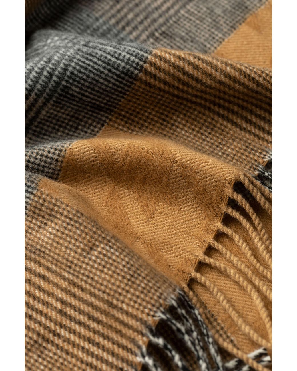Johnstons Brown Camel Highgrove Heritage Scarf