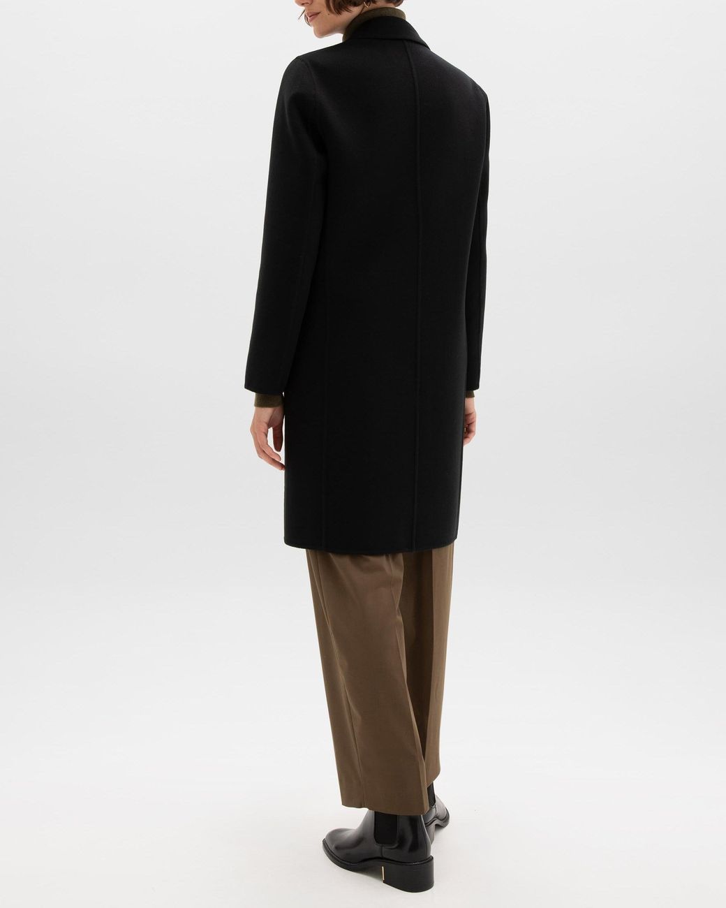 Johnstons Black Cashmere Coat