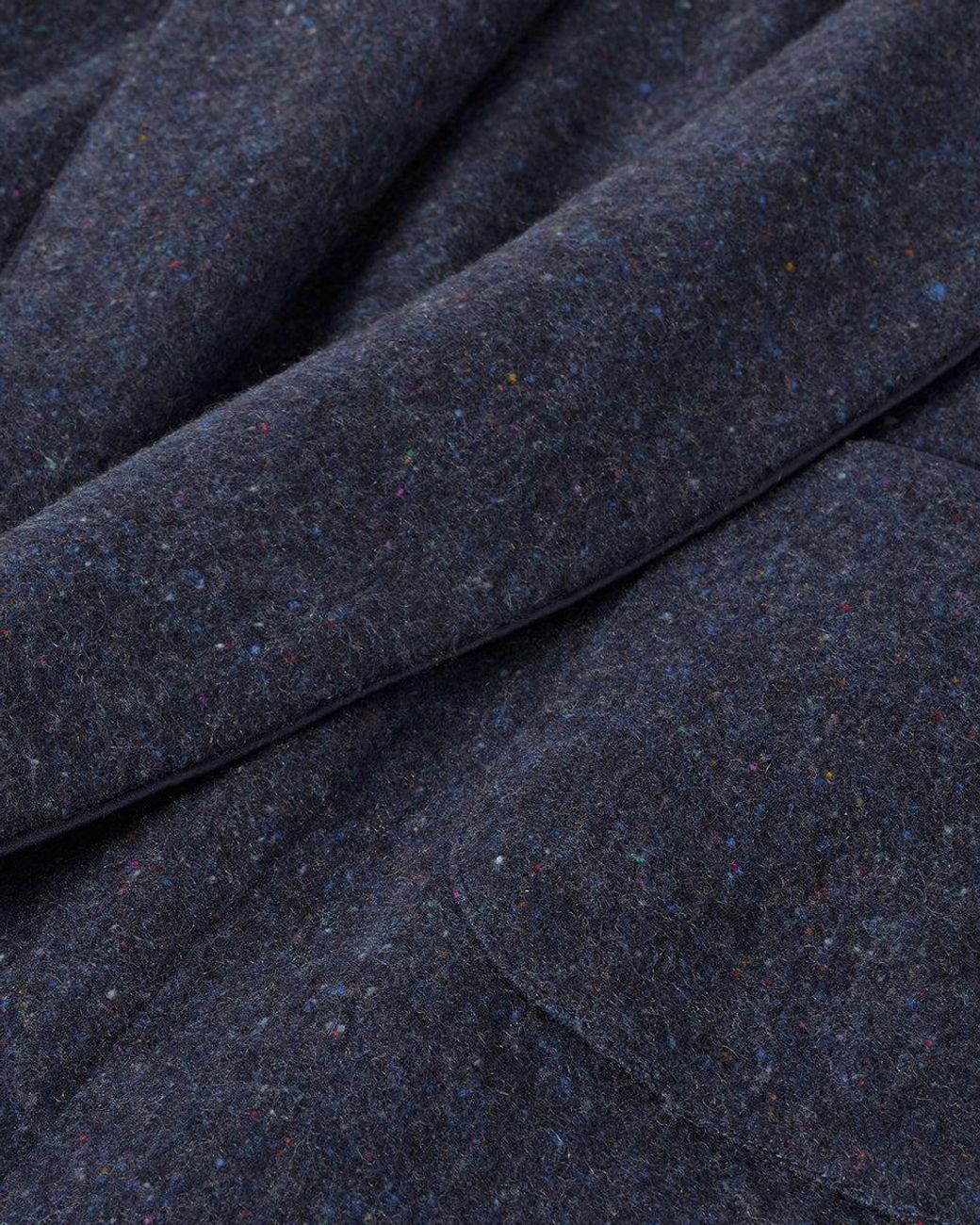 Johnstons Blue Donegal Cashmere Dressing Gown Donegal for men