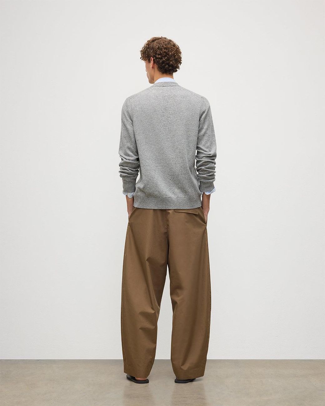 Johnstons Gray Rory Classic Cashmere Cardigan for men
