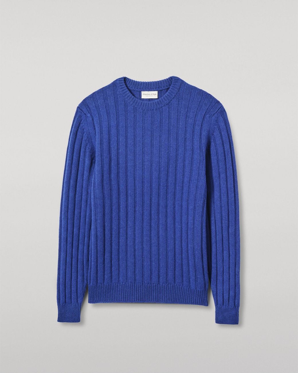 Johnstons Blue Peel Cashmere Jumper for men