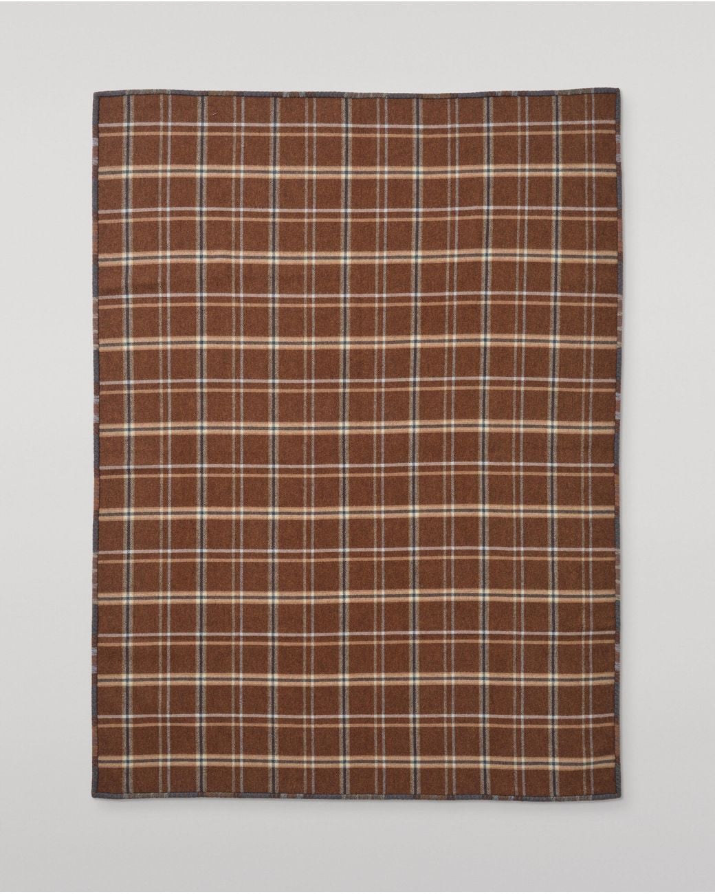 Johnstons Gray Double Face & Wool Throw