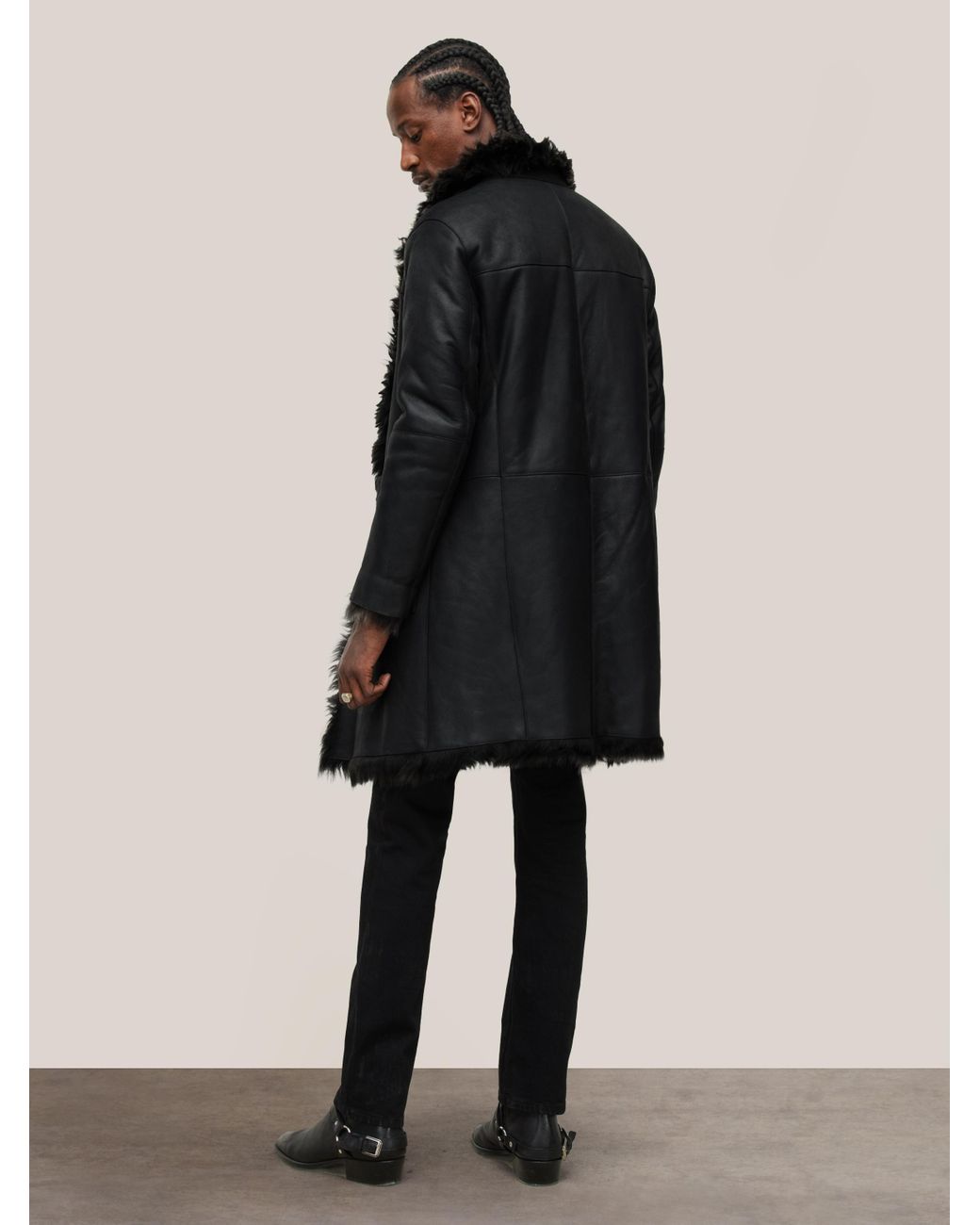 John varvatos shearling clearance