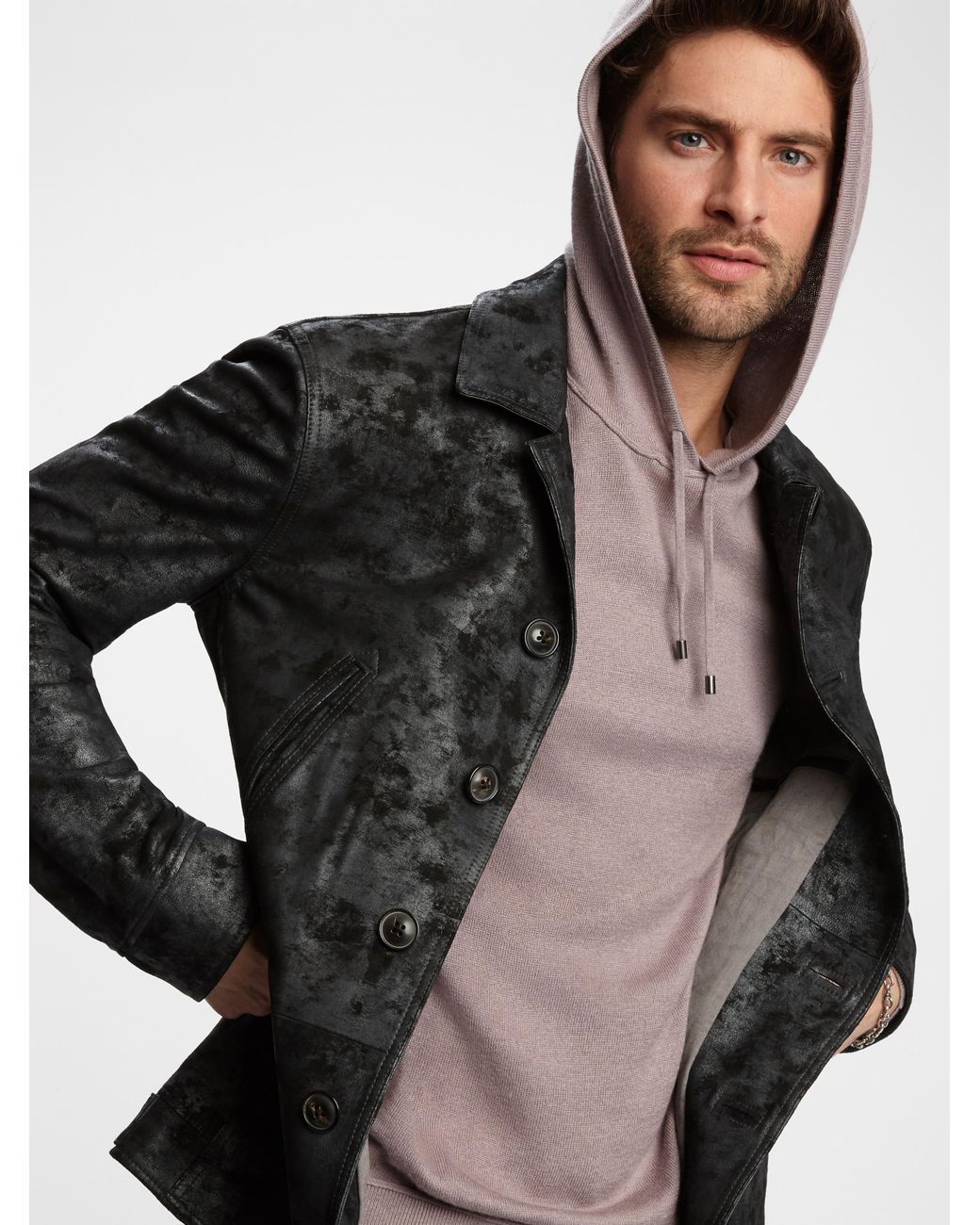 John Varvatos Silk Cashmere Hoodie for Men Lyst