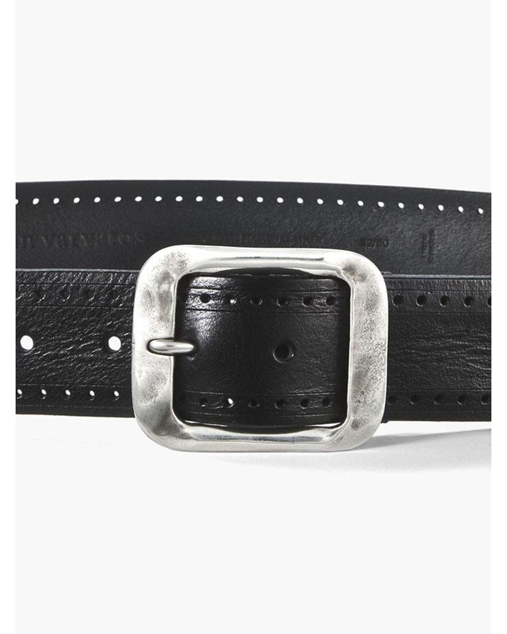 John Varvatos Fleetwood Center Bar Belt in Black for Men | Lyst