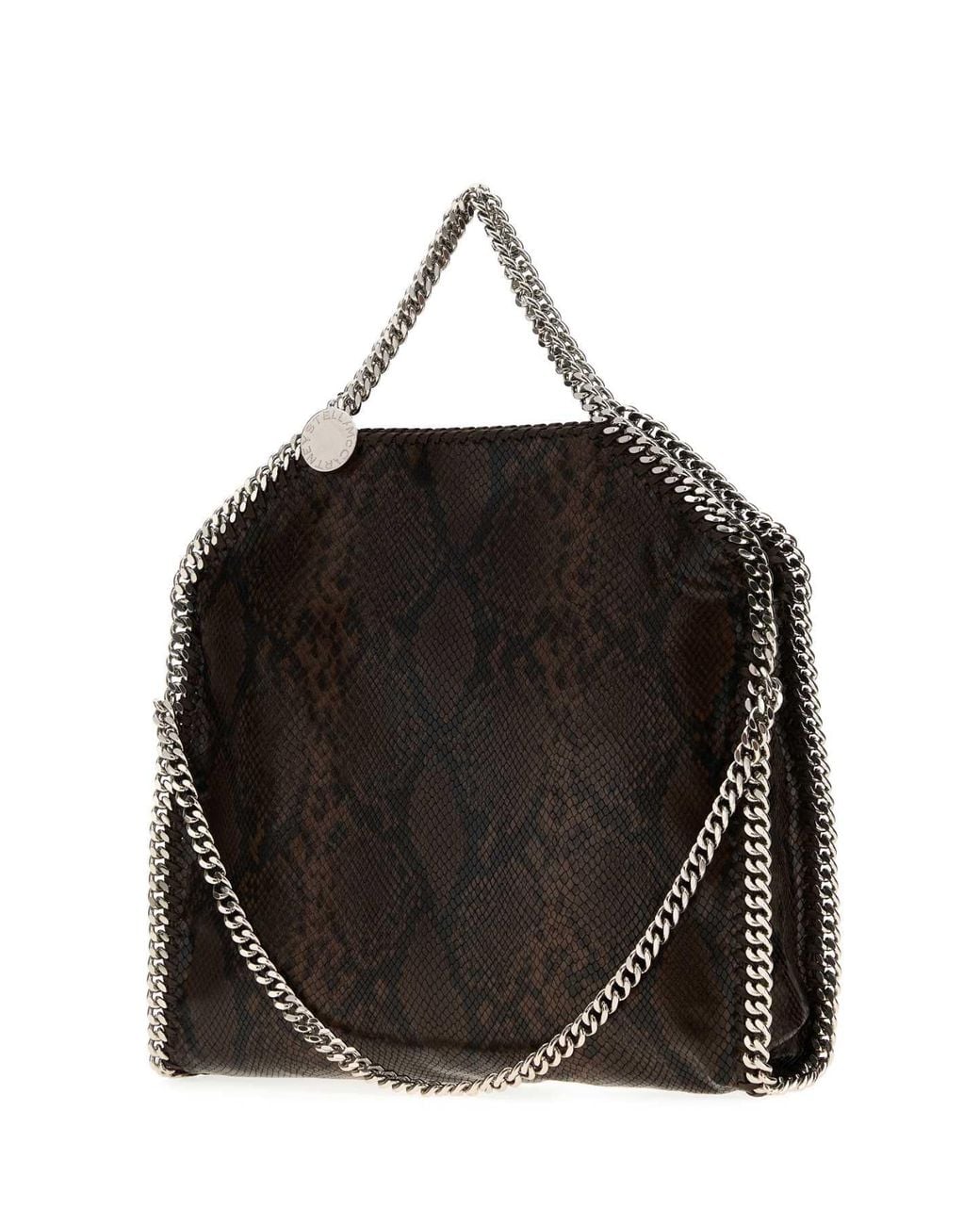 Stella McCartney Black Printed Yatay M Falabella Handbag for men
