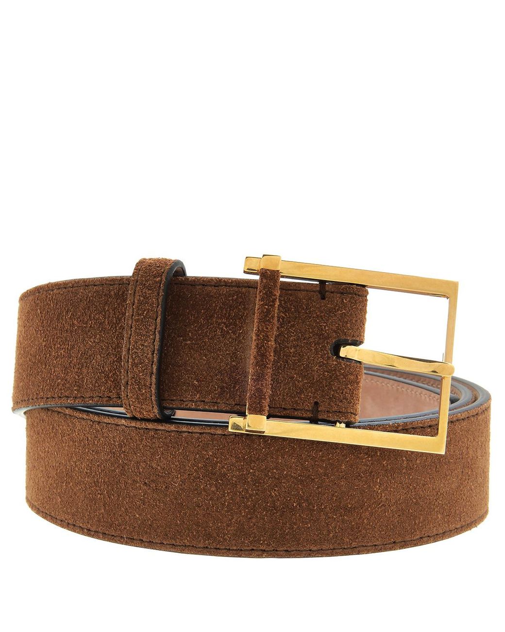 Bally Brown Suede Dakar Adjustable Belt, Cm for men