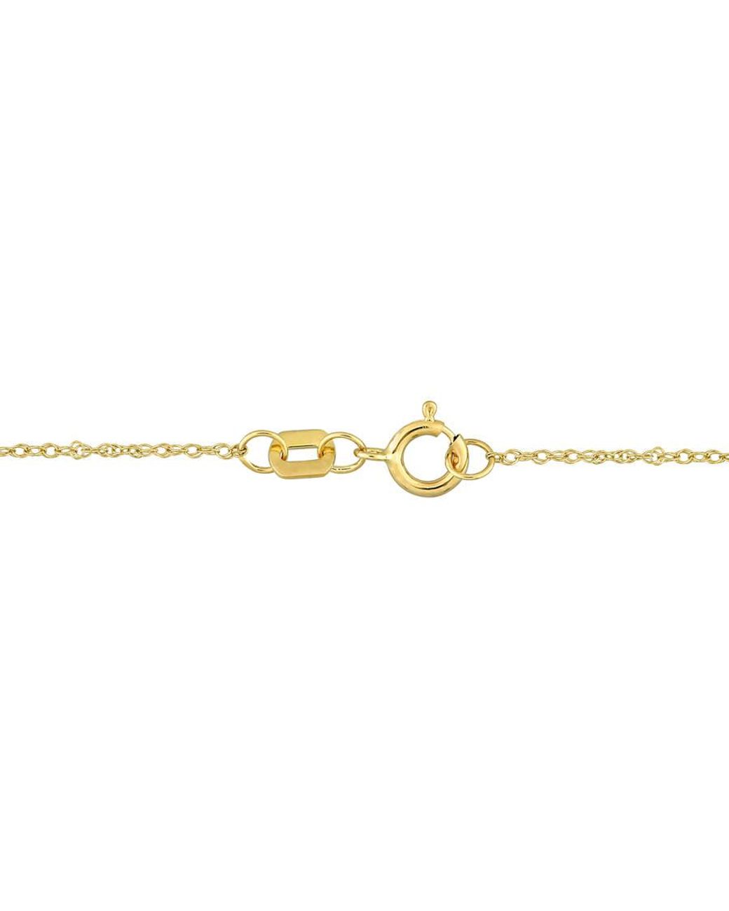 Amour Metallic 1 1/2 Ct Tgw Trillion Peridot And Topaz Halo Necklace for men