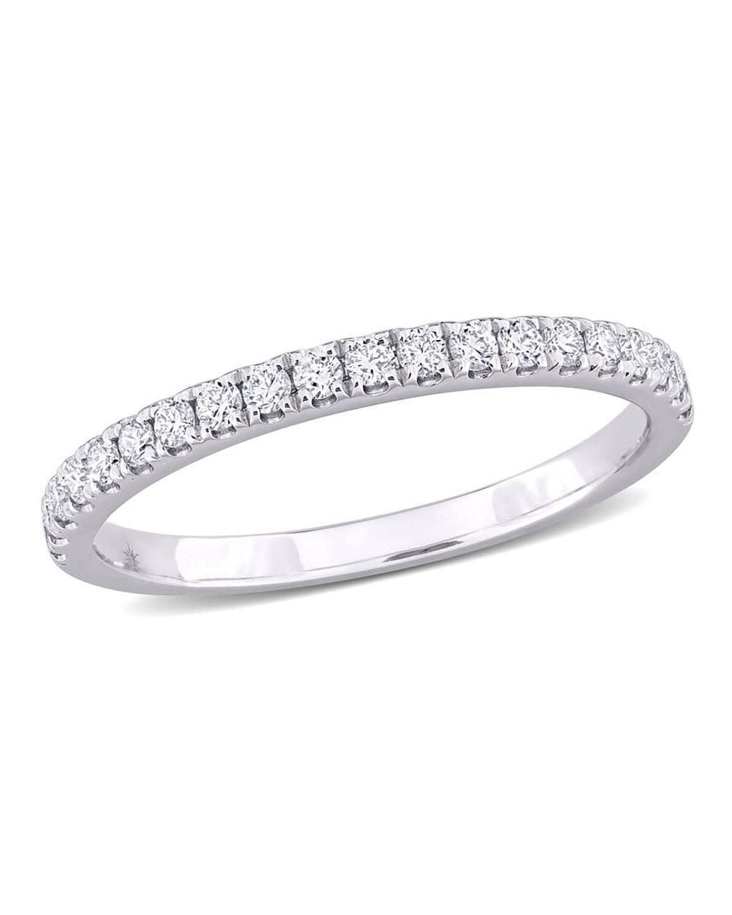 Created Forever White 1/3Ct Tw Lab-Grown Diamond Semi-Eternity Anniversary Band for men