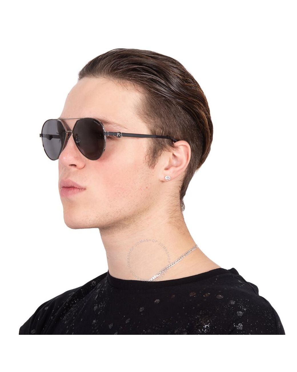 MONCLER　ML0263 14Q VIZTA　サングラス シルバー ブラック MONCLER ML0263 14Q VIZTA サングラス シルバー ブラック