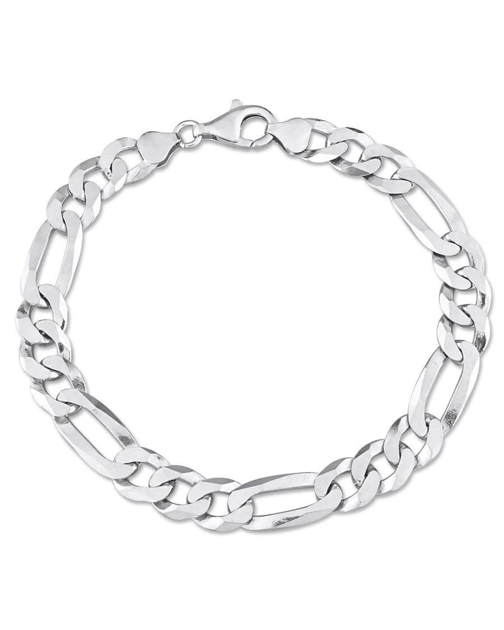 Amour Metallic 8.9Mm Flat Figaro Chain Bracelet for men