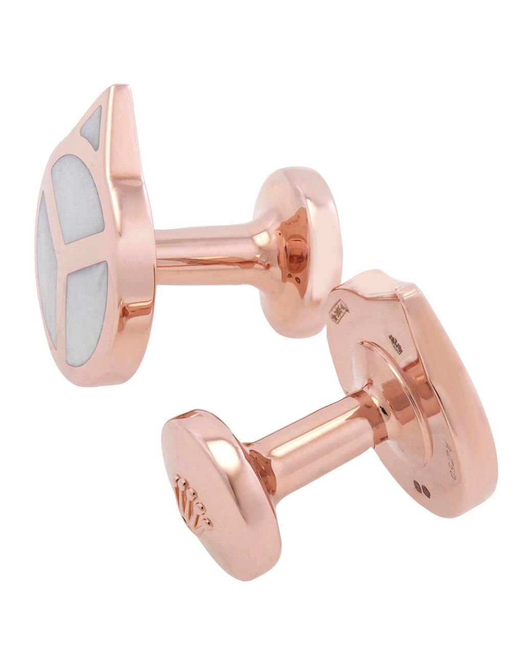 Rolex Pink 18 Kt Everose Hand Cufflinks for men
