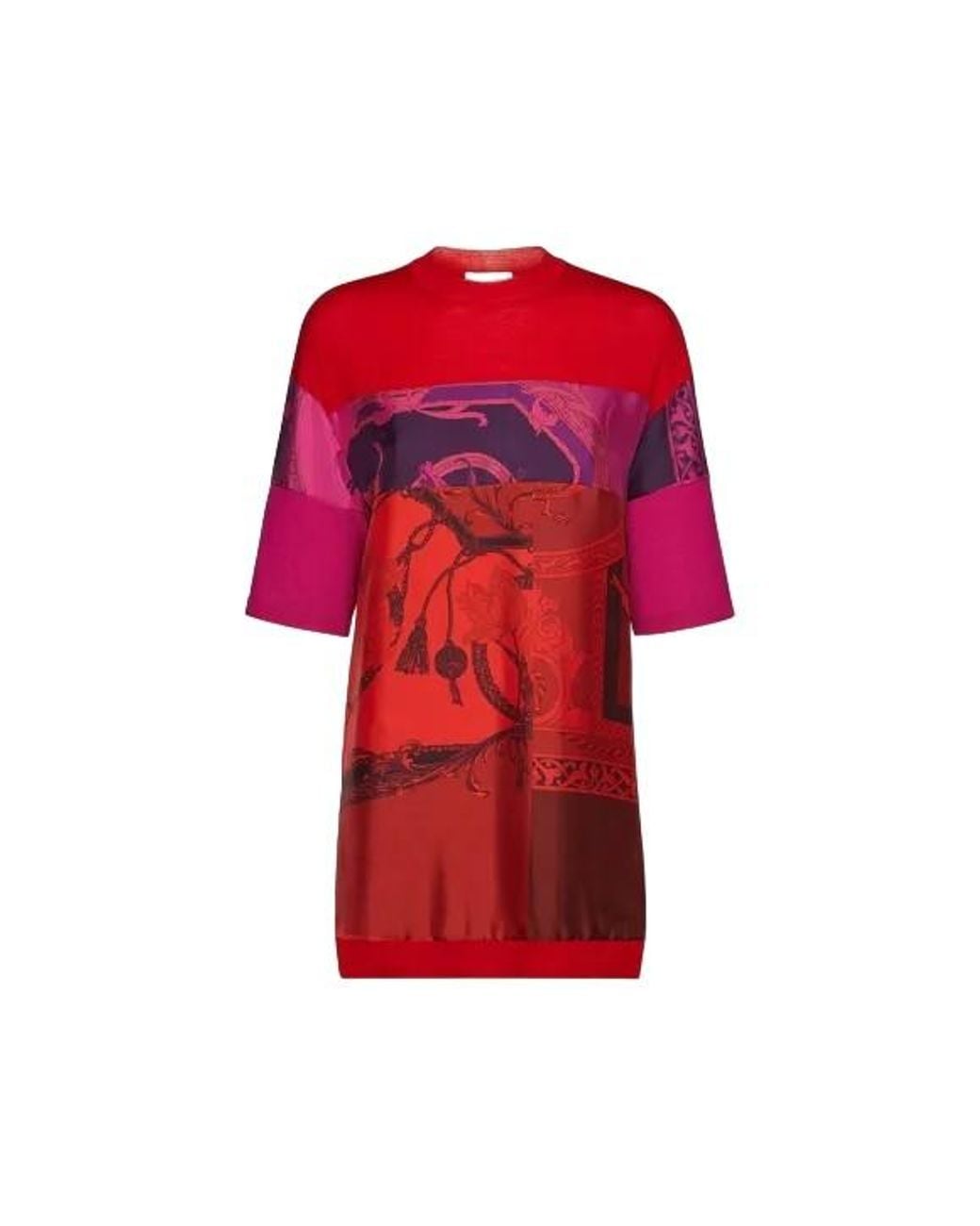 Ferragamo Red Short Sleeves Round-Neck