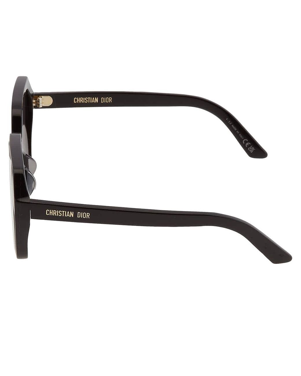 Dior B27 S1I Geometric Sunglasses, 56mm - Black/Smoke