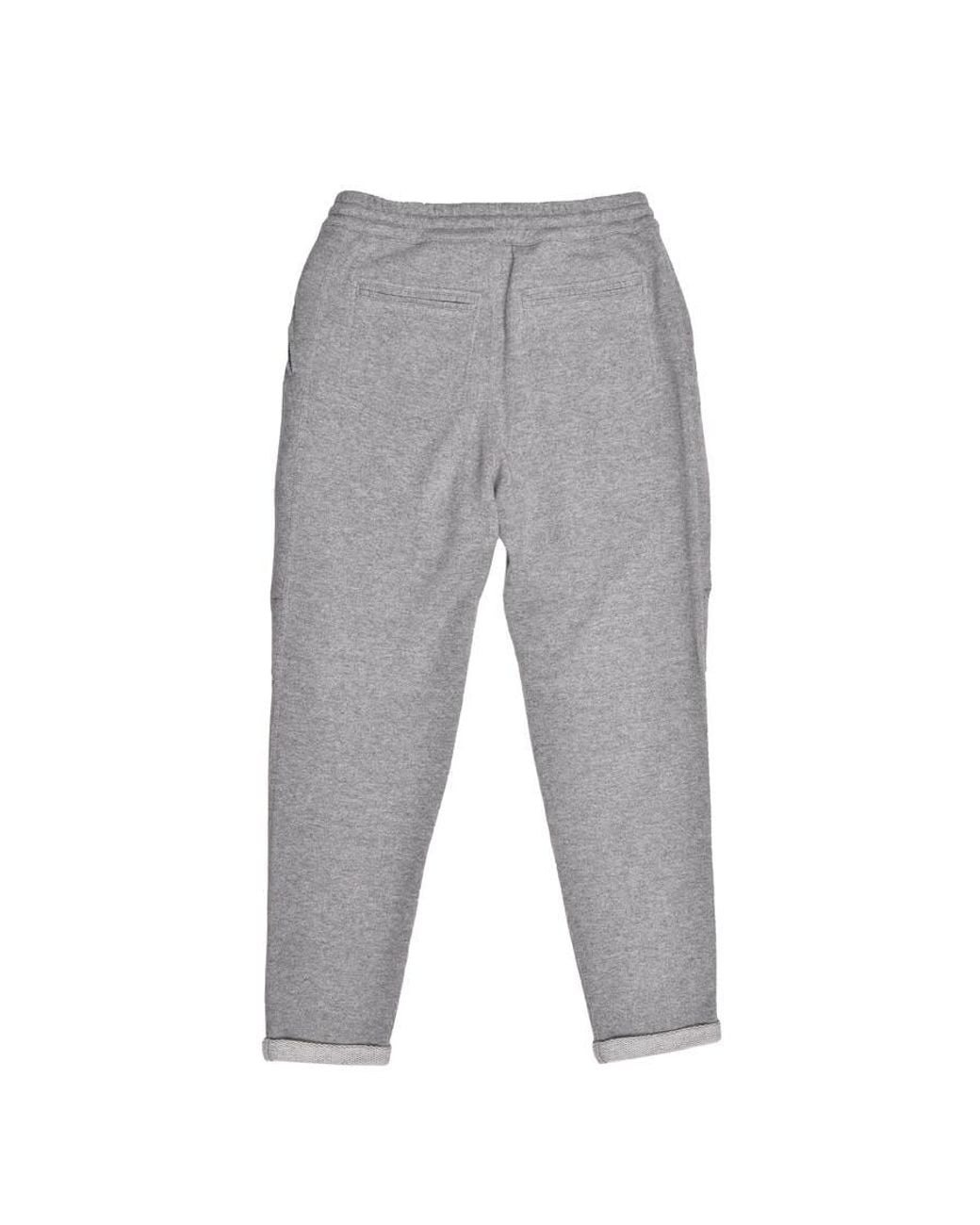 Brunello Cucinelli Gray Cashmere Athletic Trousers for men