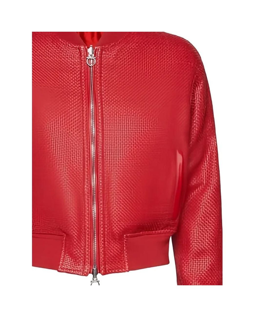 Ferragamo Red Zip-Up Jacket