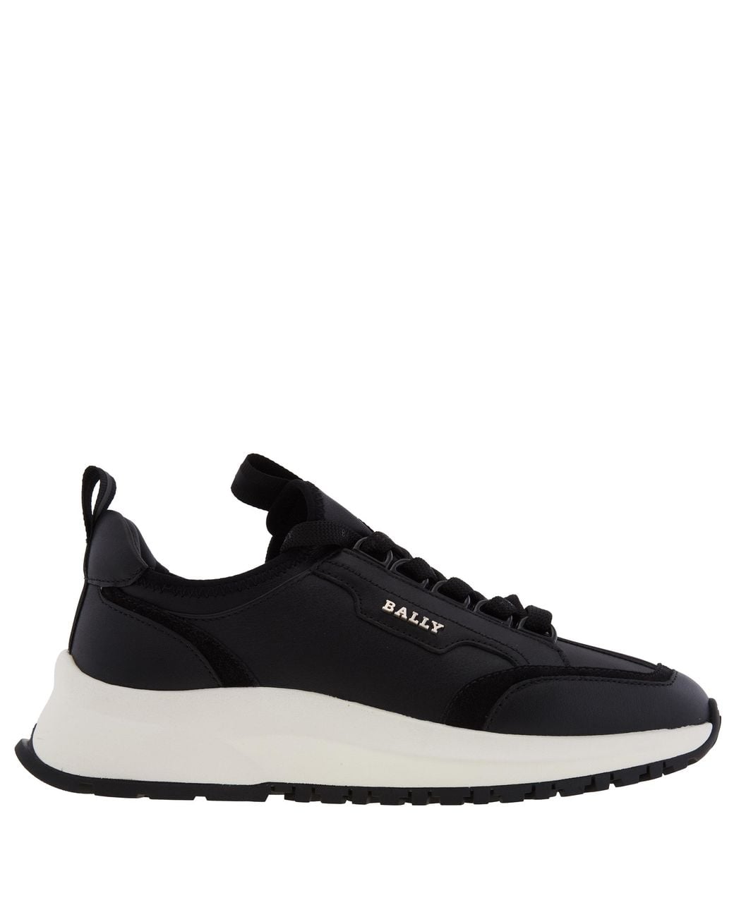 Bally Black Deven Leather Low-Top Sneakers, Brand Size 35 Us Size 4.5 for men
