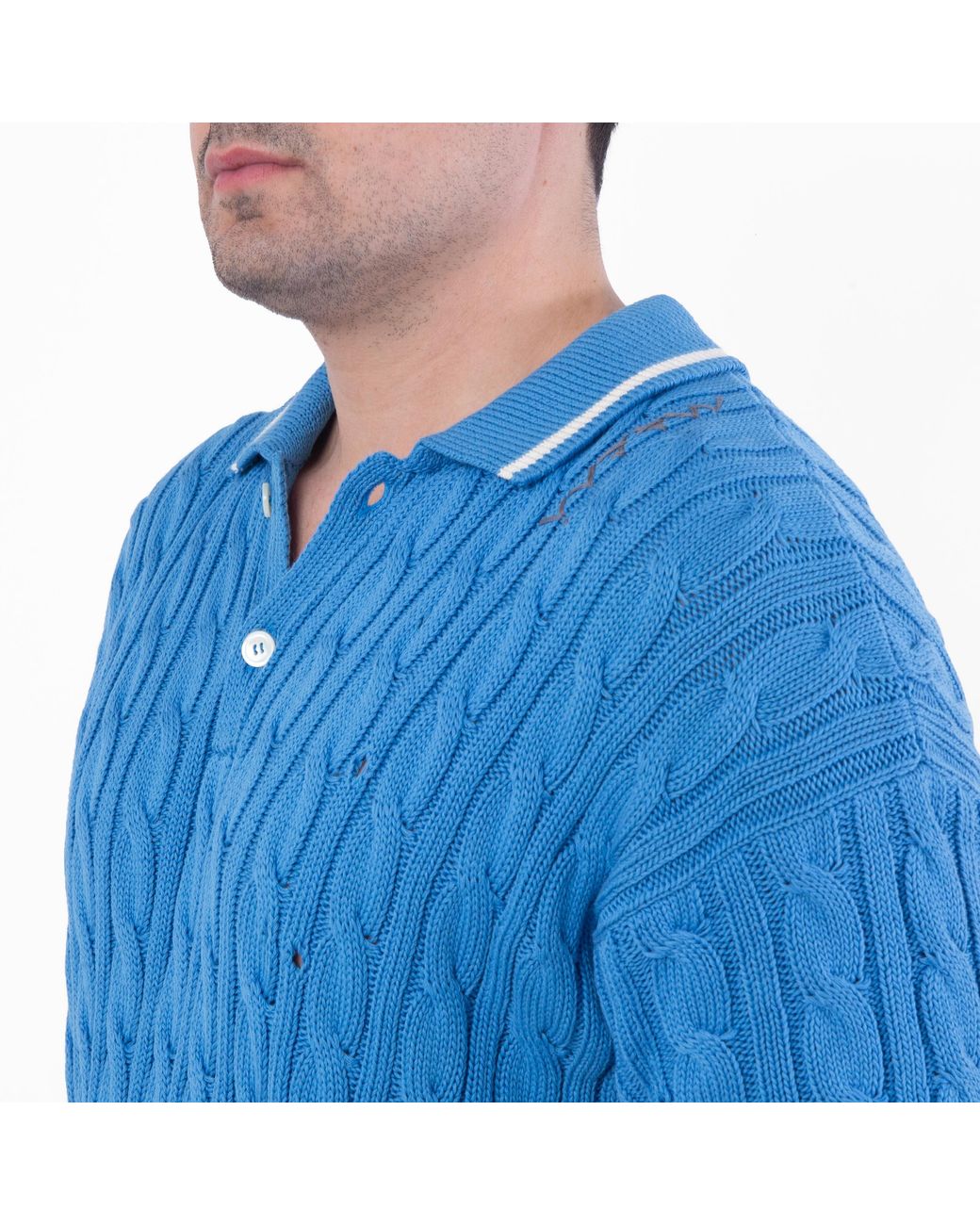 Marni Blue Short Sleeve Polo Shirt for men