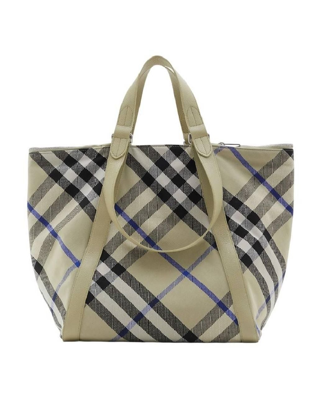 Burberry Metallic Cotton Blend Festival Tote for men