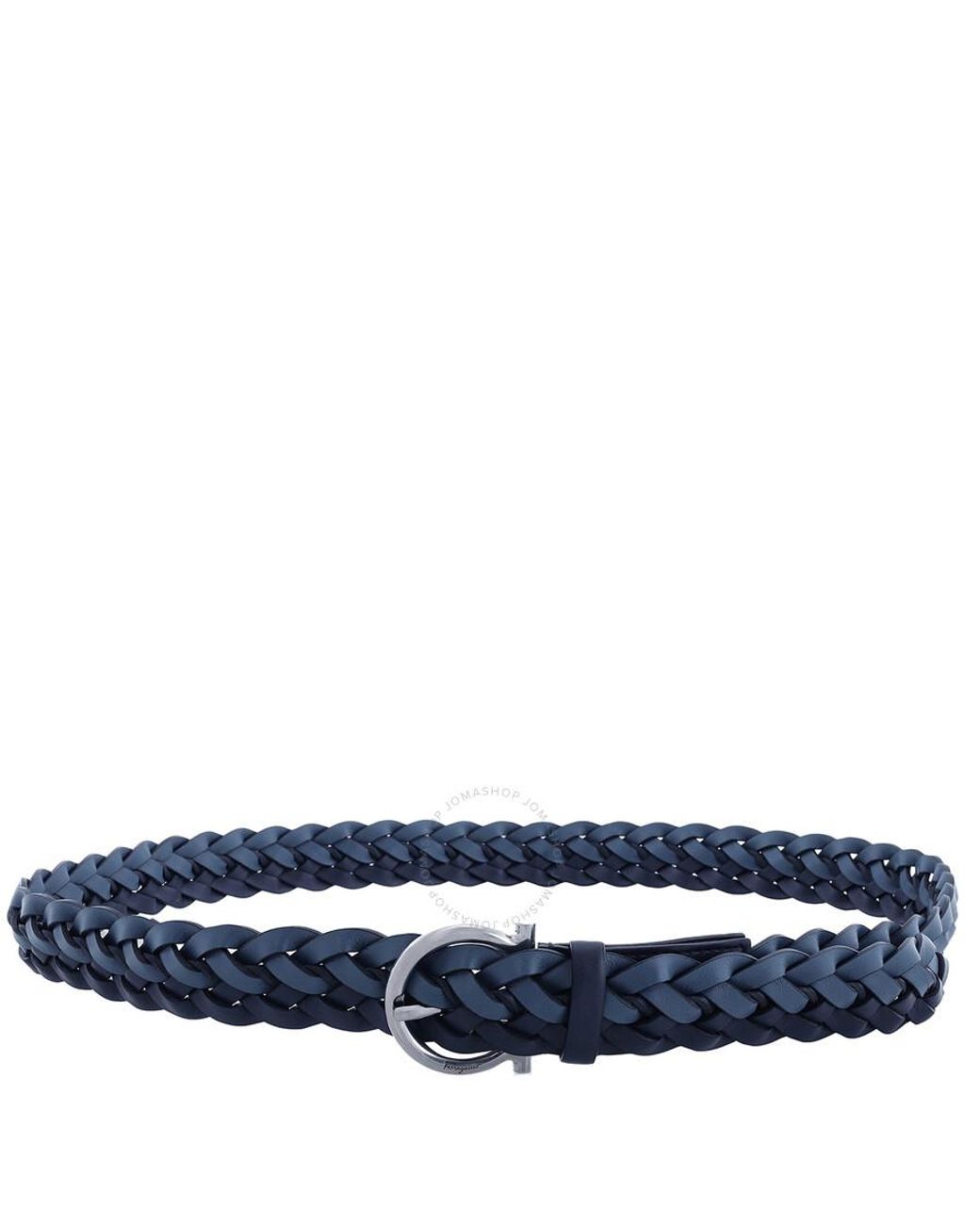 Salvatore Ferragamo NEW Belt w/ Braid Side Detail Salvatore Ferragamo Leather Braided Accents Belt - Brown  main image 4