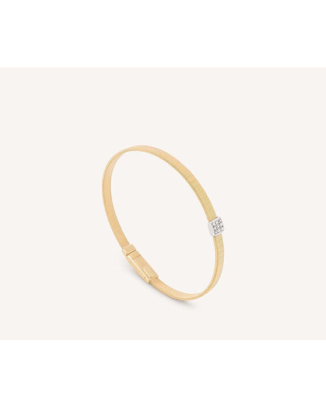 Marco Bicego Metallic Diamond Pav Bangle Bracelet 18K Sg731_B_Yw_M5 for men