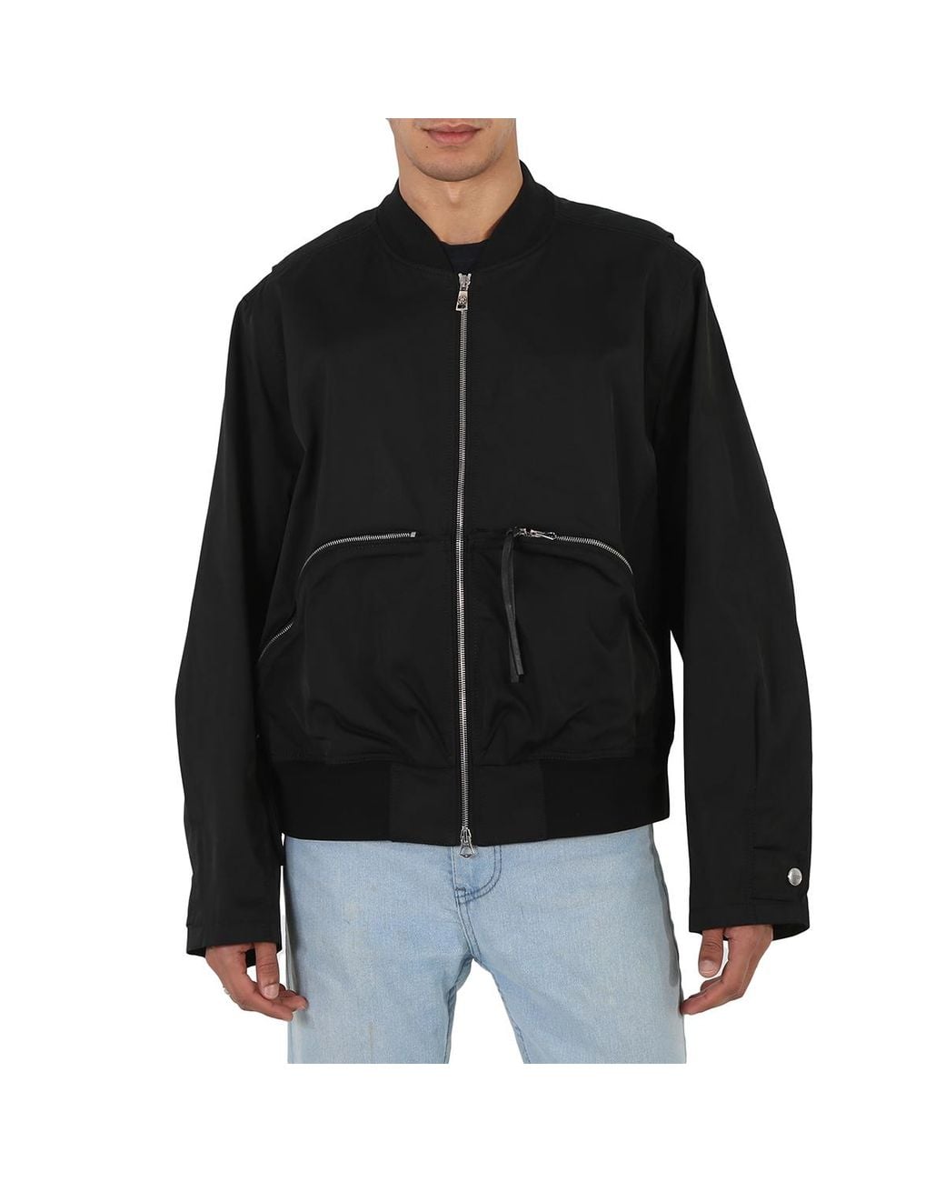 Roberto Cavalli Black Brick Shell Cotton Blend Bomber Jacket, Brand Size 48 (Us for men