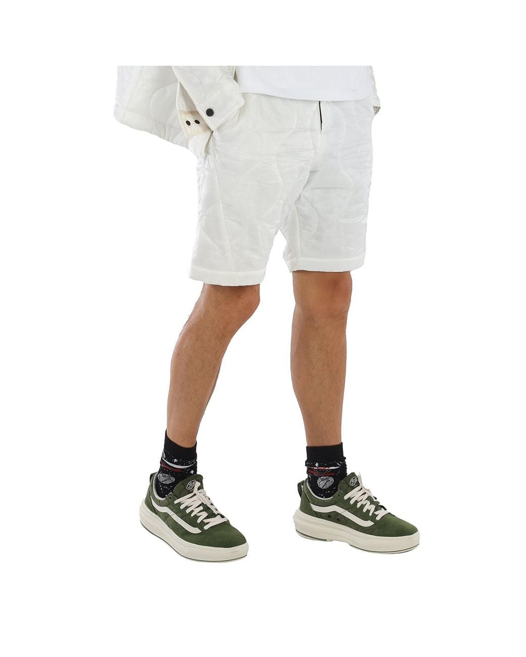 Christopher Raeburn White Remade Shorts, Waist for men