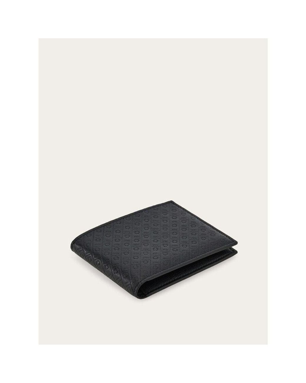 Ferragamo Black Calf Leather Wallet for men