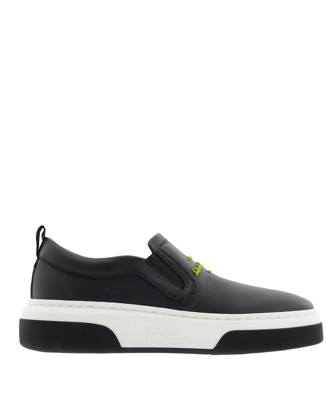 Ferragamo Black Ferragamo Cassina Slip-On Sneakers for men