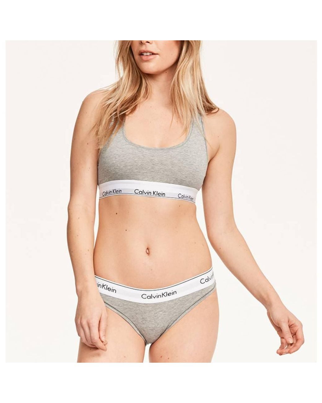 Calvin Klein Gray Jeans Sports Bras for men