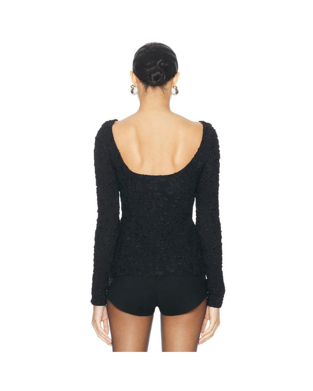 Givenchy Black Deep Round Neck Long Sleeve T-Shirt, Brand Size 40 (Us for men