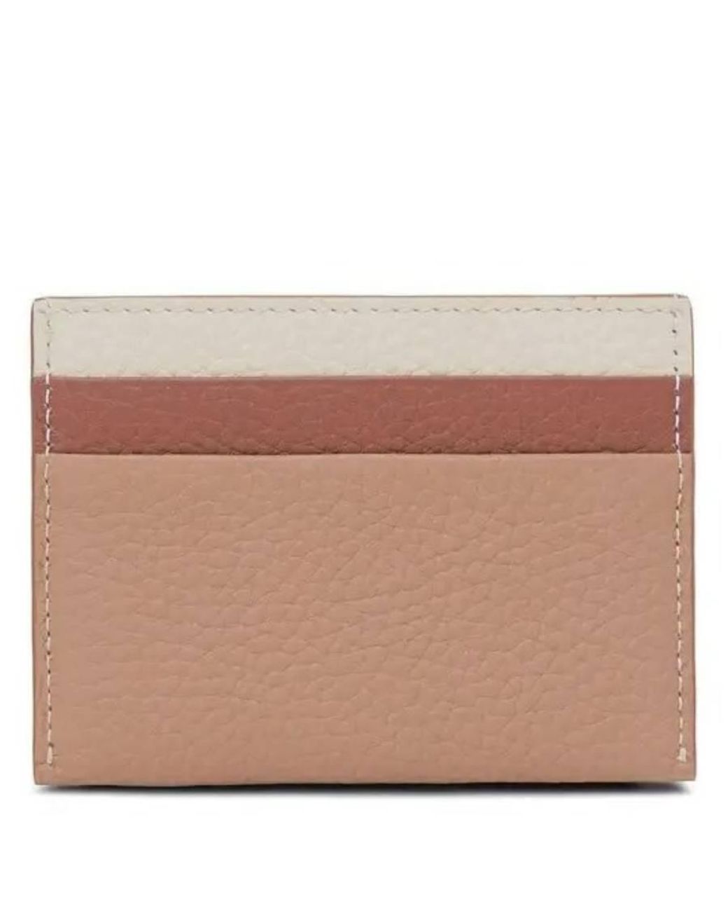 Burberry Natural Ladies Tb Tri-Tone Card Case for men