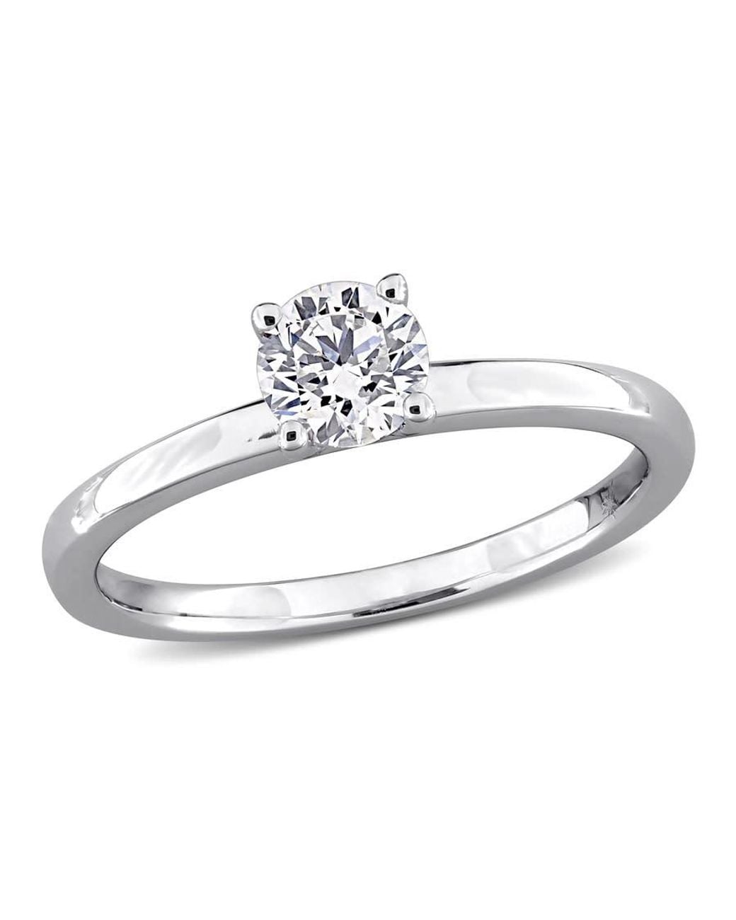 Created Forever White 1/2Ct Tw Lab-Grown Diamond Solitaire Engagement Ring for men